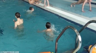 Poolside activities 1 Full HD - Naturism and nudism