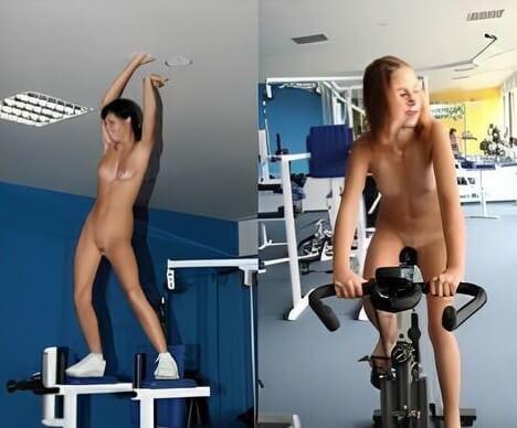 Nudists in the gym pics - Naturism and nudism