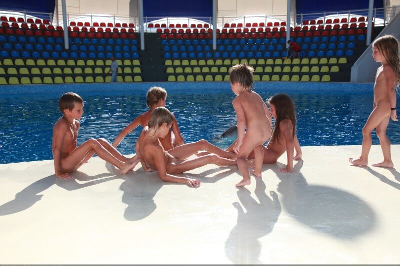 Swimming dolphins photo gallery - Naturism and nudism