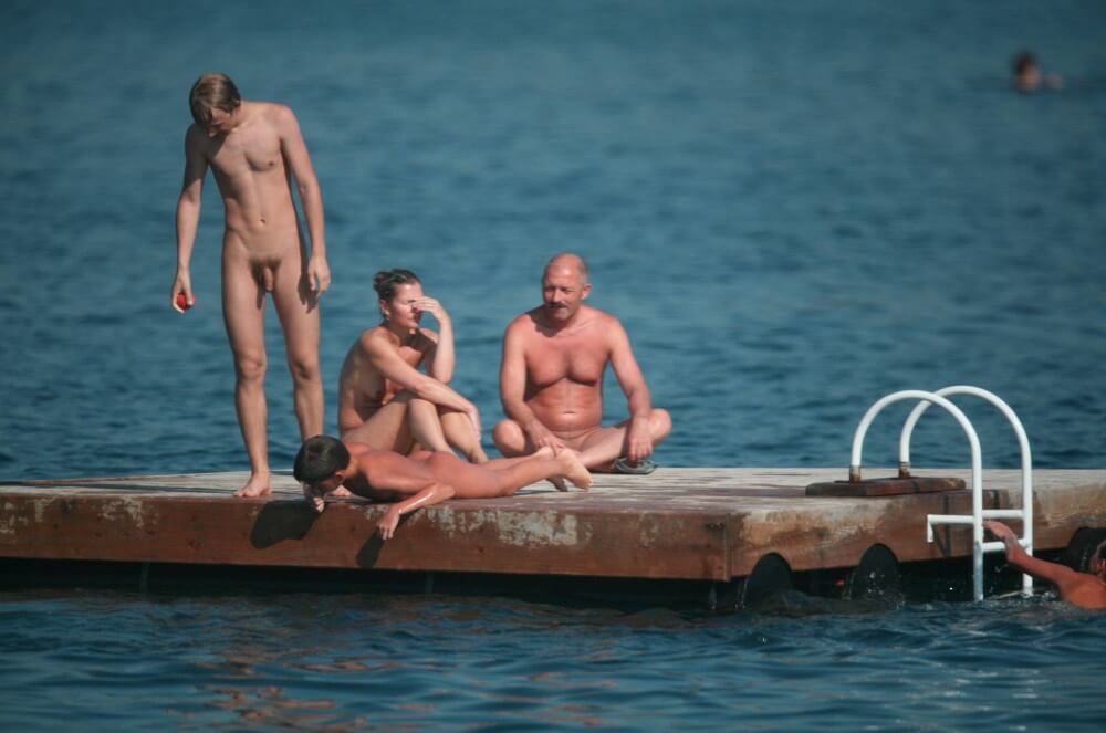 Naturist Family Water Slab pics - Naturism and nudism