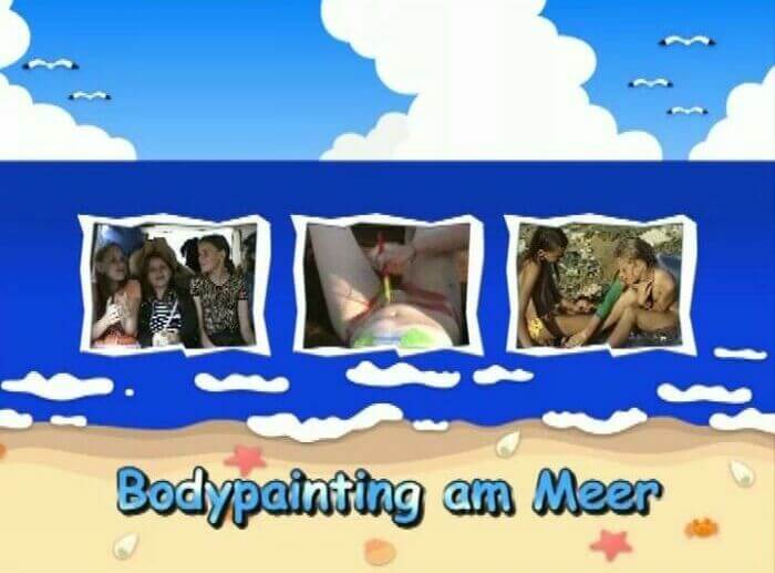 Naturistin: Bodypainting am Meer - Naturism and nudism
