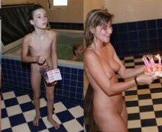 Naturists celebrates birthday photos - Naturism and nudism